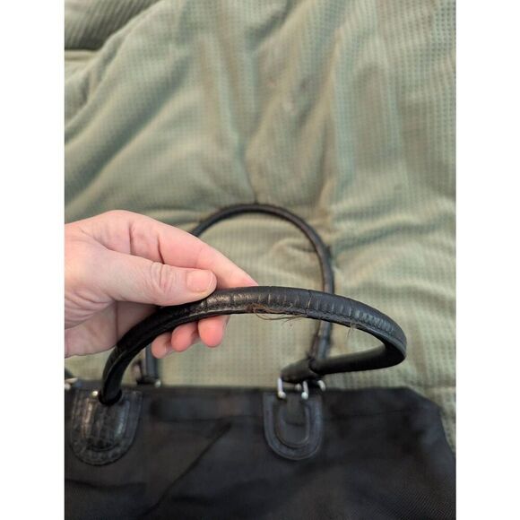 Tumi Black Jackson Nylon Leather Women's Top Handle Shoulder Bag - Picture 8 of 9